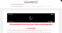 Desktop Screenshot of gigshotz.com